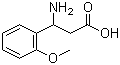 结构式 CAS# 103095-63-2, DL-3-氨基-3-(2-甲氧基苯基)丙酸