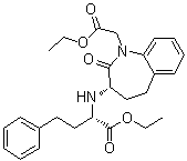 structure of CAS# 103129-58-4, Benazepril related compound G;[S-(R*,R*)]-3-[[1-(Ethoxycarbonyl)-3-phenylpropyl]amino]-2,3,4,5-tetrahydro-2-oxo-1H-1-benzazepine-1-acetic acid ethyl ester