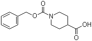 结构式 CAS# 10314-98-4, N-Cbz-哌啶-4-羧酸; 1-苄氧羰基哌啶-4-羧酸