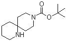结构式 CAS# 1031927-14-6, 1,9-二氮杂螺[5.5]十一烷-9-羧酸叔丁酯