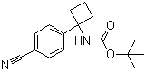 结构式 CAS# 1032349-97-5, [1-(4-氰基苯基)环丁基]氨基甲酸叔丁酯