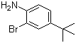 结构式 CAS# 103273-01-4, 2-溴-4-叔丁基苯胺
