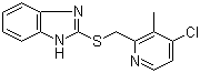 结构式 CAS# 103312-62-5, 2-(4-氯-3-甲基-2-吡啶基甲硫基)-1H-苯并咪唑