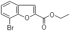 结构式 CAS# 1033201-65-8, 7-溴苯并呋喃-2-羧酸乙酯