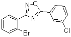 structure of CAS# 1033201-83-0, 3-(2-Bromophenyl)-5-(3-chlorophenyl)-1,2,4-oxadiazole