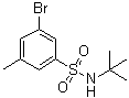 structure of CAS# 1033201-97-6, 3-Bromo-N-(1,1-dimethylethyl)-5-methylbenzenesulfonamide