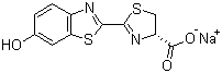 structure of CAS# 103404-75-7, D-Luciferin sodium salt;(S)-4,5-Dihydro-2-(6-hydroxybenzothiazol-2-yl)thiazole-4-carboxylic acid sodium salt