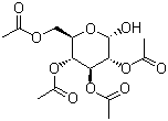 结构式 CAS# 10343-06-3, 2,3,4,6-四乙酰-D-葡萄糖