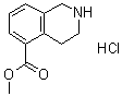 structure of CAS# 1035700-06-1, 1,2,3,4-Tetrahydroisoquinoline-5-carboxylic acid methyl ester hydrochloride;Methyl 1,2,3,4-tetrahydroisoquinoline-5-carboxylate hydrochloride