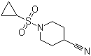 结构式 CAS# 1036738-82-5, 1-(环丙基磺酰基)-4-氰基哌啶