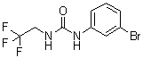 结构式 CAS# 1036990-21-2, N-(3-溴苯基)-N'-(2,2,2-三氟乙基)-脲