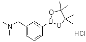 结构式 CAS# 1036991-19-1, 3-(N,N-二甲基氨基甲基)苯基硼酸频哪醇酯盐酸盐