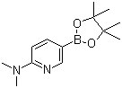 结构式 CAS# 1036991-24-8, 2-(二甲基氨基)吡啶-5-硼酸频哪醇酯