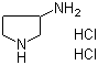 结构式 CAS# 103831-11-4, 3-氨基吡咯烷二盐酸盐