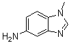 structure of CAS# 10394-38-4, 1-Methyl-1H-benzimidazol-5-amine;1-Methyl-5-aminobenzimidazole; 5-Amino-1-methyl-1H-benzimidazole; 5-Amino-1-methylbenzimidazole; NSC 240760