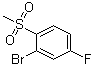 structure of CAS# 1039744-23-4, 2-Bromo-4-fluoro-1-(methylsulfonyl)benzene