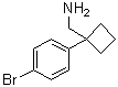 结构式 CAS# 1039932-36-9, 1-(4-溴苯基)环丁烷甲胺