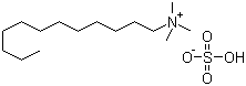 结构式 CAS# 103999-25-3, 十二烷基三甲基硫酸氢铵
