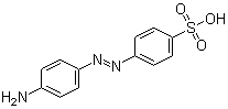 structure of CAS# 104-23-4, 4'-Aminoazobenzene-4-sulphonic acid;4-Aminoazobenzene-4'-sulfonic acid; p-(p-Aminophenylazo)-benzenesulfonic acid
