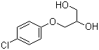 structure of CAS# 104-29-0, Chlorphenesin;3-(4-Chlorophenoxy)-1,2-propanediol