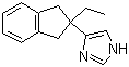 结构式 CAS# 104054-27-5, 阿替美唑; 4-(2-乙基-2-茚满)咪唑