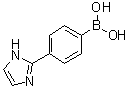 structure of CAS# 1040848-01-8, B-[4-(1H-Imidazol-2-yl)phenyl]boronic acid