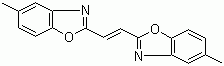 结构式 CAS# 1041-00-5, 荧光增白剂 135; 1,2-双(5-甲基-2-苯并噁唑基)-乙烯