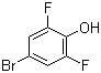 structure of CAS# 104197-13-9, 4-Bromo-2,6-difluorophenol;2,6-Difluoro-4-bromophenol
