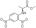 结构式 CAS# 10420-63-0, N-(2,4-二硝基苯基)-L-丙氨酸甲酯