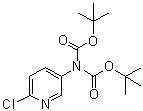 structure of CAS# 1044148-99-3, 2-(6-Chloro-3-pyridinyl)imidodicarbonic acid 1,3-bis(1,1-dimethylethyl) ester