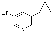 structure of CAS# 1044210-57-2, 3-Bromo-5-cyclopropylpyridine