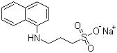 结构式 CAS# 104484-71-1, N-(1-萘基)-3-氨基丙磺酸钠盐