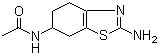 结构式 CAS# 104617-51-8, 6-乙酰胺基-2-氨基-4,5,6,7-四氢苯并噻唑; N-(2-氨基-4,5,6,7-四氢-6-苯并噻唑基)乙酰胺