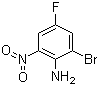 结构式 CAS# 10472-88-5, 2-溴-4-氟-6-硝基苯胺