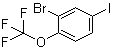 structure of CAS# 1049731-04-5, 2-Bromo-4-iodo-1-(trifluoromethoxy)benzene