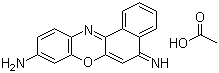 structure of CAS# 10510-54-0, Cresyl violet acetate;3,7-Diaminobenzo[b]phenoxazinylium acetate