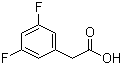 structure of CAS# 105184-38-1, 3,5-Difluorophenylacetic acid;2-(3,5-Difluorophenyl)acetic acid