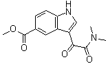 结构式 CAS# 1052181-84-6, 3-[2-(二甲基氨基)-2-氧代乙酰基]-1H-吲哚-5-羧酸甲酯