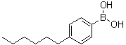 structure of CAS# 105365-50-2, 4-Hexylphenylboronic acid;B-(4-Hexylphenyl)boronic acid
