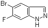 structure of CAS# 105391-70-6, 5-Bromo-6-fluoro-1H-indazole