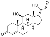 结构式 CAS# 105562-13-8, (11β,17Z)-11,20-二羟基-3-氧代-孕甾-4,17(20)-二烯-21-醛