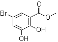 structure of CAS# 105603-49-4, 5-Bromo-2,3-dihydroxybenzoic acid methyl ester;Methyl 5-bromo-2,3-dihydroxybenzoate