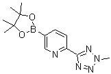 结构式 CAS# 1056039-83-8, 2-(2-甲基-2H-四唑-5-基)吡啶-5-硼酸频哪醇酯