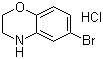结构式 CAS# 105655-01-4, 6-溴-3,4-二氢-2H-苯并[1,4]恶嗪盐酸盐