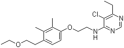 structure of CAS# 105779-78-0, Pyrimidifen;5-Chloro-N-[2-[4-(2-ethoxyethyl)-2,3-dimethylphenoxy]ethyl]-6-ethyl-4-pyrimidinamine