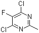 结构式 CAS# 105806-13-1, 4,6-二氯-5-氟-2-甲基嘧啶