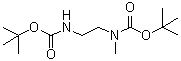 structure of CAS# 105983-83-3, N-[2-[[(1,1-Dimethylethoxy)carbonyl]amino]ethyl]-N-methylcarbamic acid 1,1-dimethylethyl ester