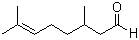 structure of CAS# 106-23-0, Citronellal;3,7-Dimethyl-6-octenal; Rhodinal