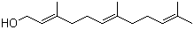 structure of CAS# 106-28-5, (E,E)-Farnesol ;trans,trans-Farnesol; (2E,6E)-3,7,11-Trimethyl-2,6,10-dodecatrien-1-ol