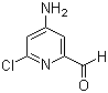 结构式 CAS# 1060809-65-5, 4-氨基-6-氯吡啶-2-甲醛